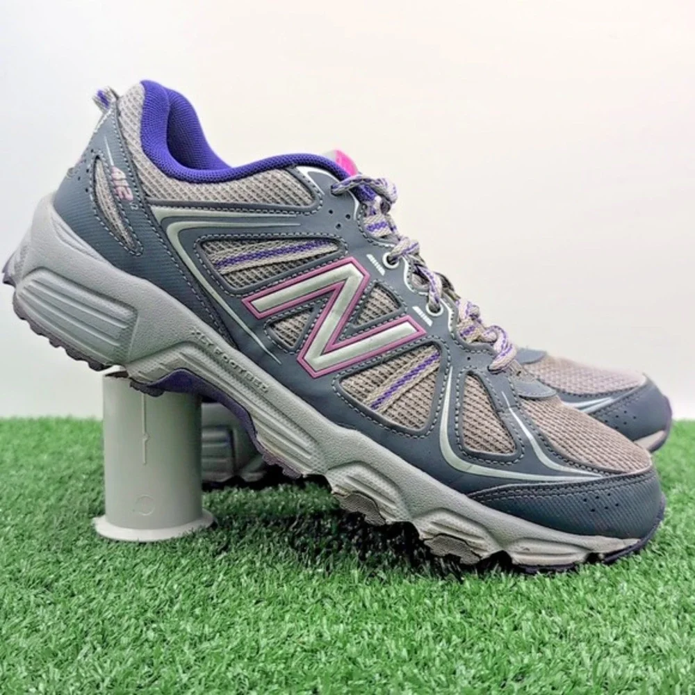 New Balance 412 v2 Shoes Women's 10 Gray Purple‎ Athletic Running Trail Sneakers